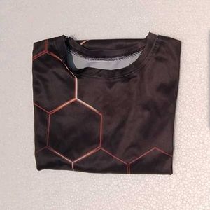 Geometric Hexagon Pattern T-Shirt