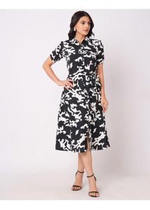 34 Bust Midi Dress With Belt For Girls/ Women