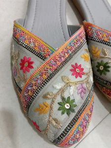 Embroidered Flats &amp; Sandals