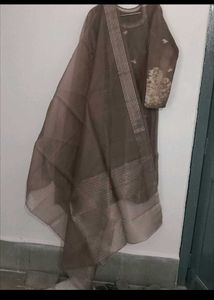 Elegant Brown Kurta Set