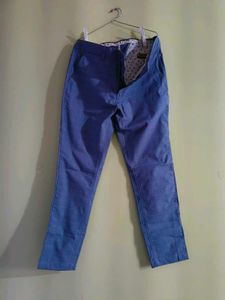 Blue Checked Casual Pants 32size