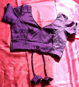 Purple Blouse With Sexy Back