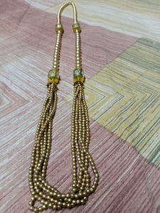 Pearl And Gold Tone Necklace