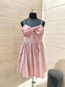 H&M Pintresty 🌸Striped Pink Sundress