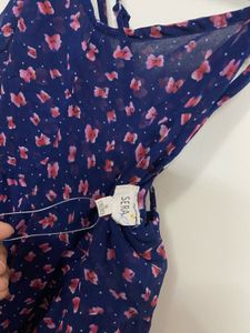 Floral Handkerchief Hem Dress - SERA (Size S)