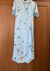 High Low Floral Print Top