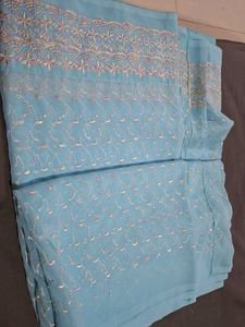 Embroidered saree