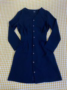 Black Button-Down Dress Bust 34