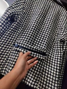 Korean Houndstooth women Blazer
