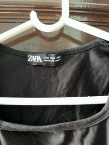 Black Square Neck Top