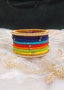 Rainbow Thread Bangles 🌈❤️