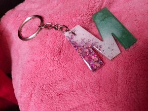 M Letter In Resin Handmade