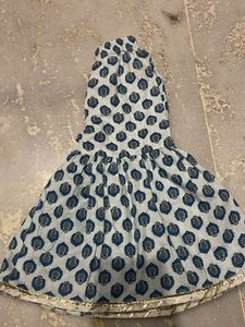 Baby Girl Sleeveless Frock With Sharara Pant