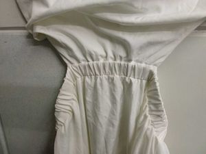 BoStreet White Strapless Cut Out Detailed Fit