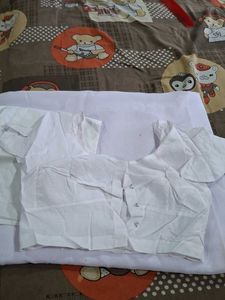 White Saree With Blouse and Petticoat