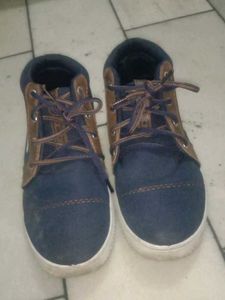 Casual Blue Boot Sneakers