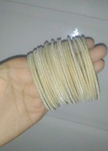 Velvet Cream Color Bangles