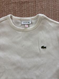 Lacoste Cotton Ribbed Kids Tshirt (fits women)