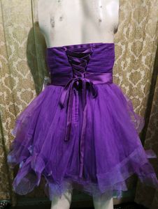 Purple Tulle Party Dress