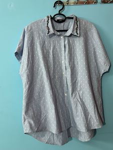 Blue Polka Dot Shirt