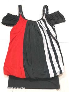 Cut-off Shoulder Top