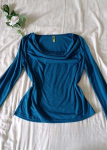 Cowl Neck Long Sleeve Top