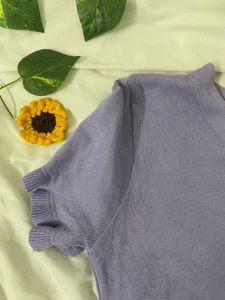 Lilac Ruffle Cardigan