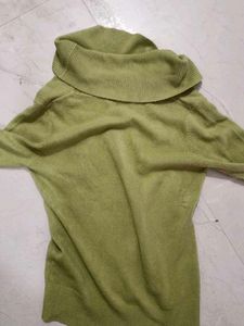 Green Turtleneck Sweater
