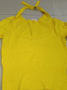 Bright Yellow Halter Top