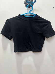 Black Crop Top