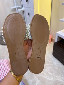 Shell Embellished Sandals Brand New With Box
