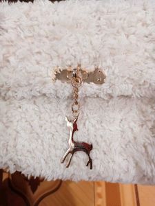 Fluffy White Chain Bag