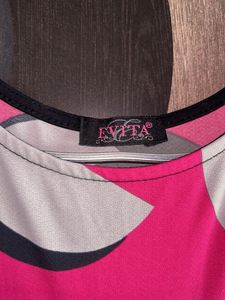 Pink Patterned Bodycon Dress