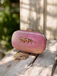 SABYASACHI CROCO LEATHER PREMIUM CLUTCH WD BOX