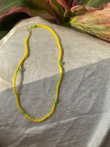 Yellow Small Beads Mala