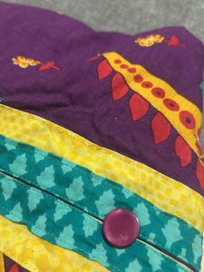 2 Floral Cotton 3/4th Sleeves Colared Kurti