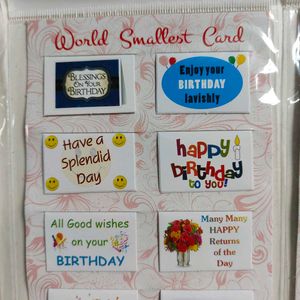 World&#39;s Smallest Happy Birthday Card