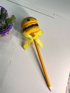 burger ball pen And Pikachu Themed Pouch