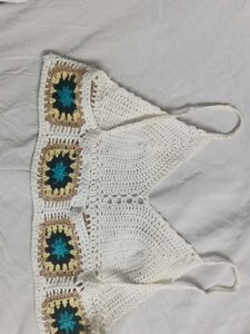 White crochet top