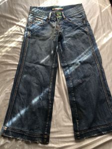 Wide Leg Denim Jeans