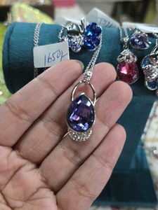 Purple Crystal Pendant