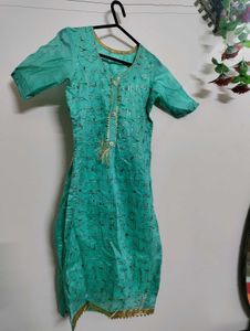 Sea Green Kurta Dupatta Set