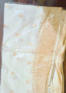 Elegant Cream Saree
