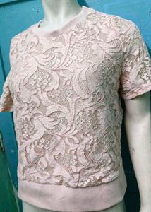 Pink Lace Top
