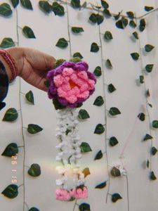 Crochet lotus gajra 🪷