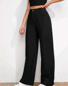 Chic Black Wide leg Trouser