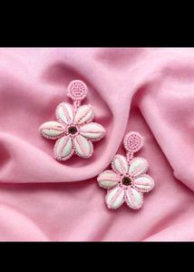 Flower Beaded Earrings