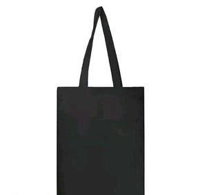 Black Tote Bag with Hearts