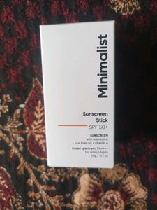 Minimalist Sunscreen Stick..