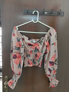 Combo Floral Print Top